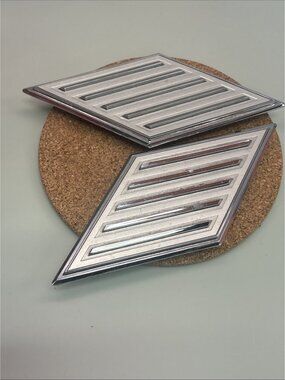 1964 Mercury Comet Roof Pillar  Chrome Emblems Trim 21843. KBC - C40B-62517A-26B